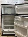 Ge Used Refrigerator Top and Bottom 28x64 1/2” (Stainless Steel)