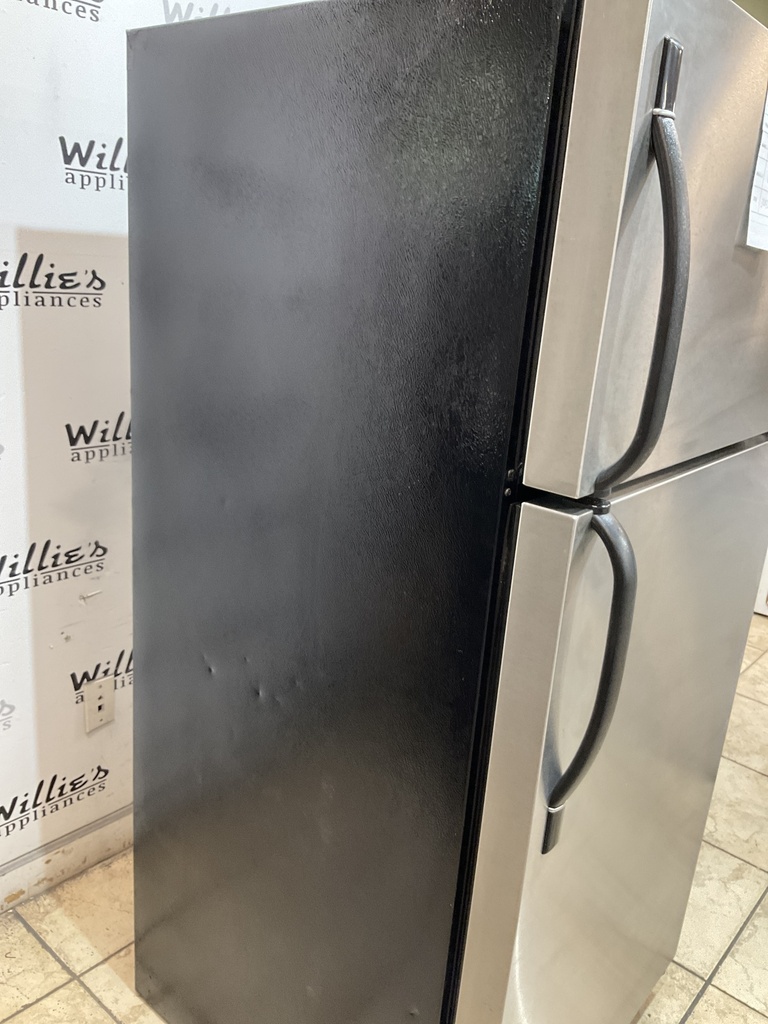 Frigidaire Used Refrigerator Top and Bottom 30x65 1/2” (Stainless Steel)