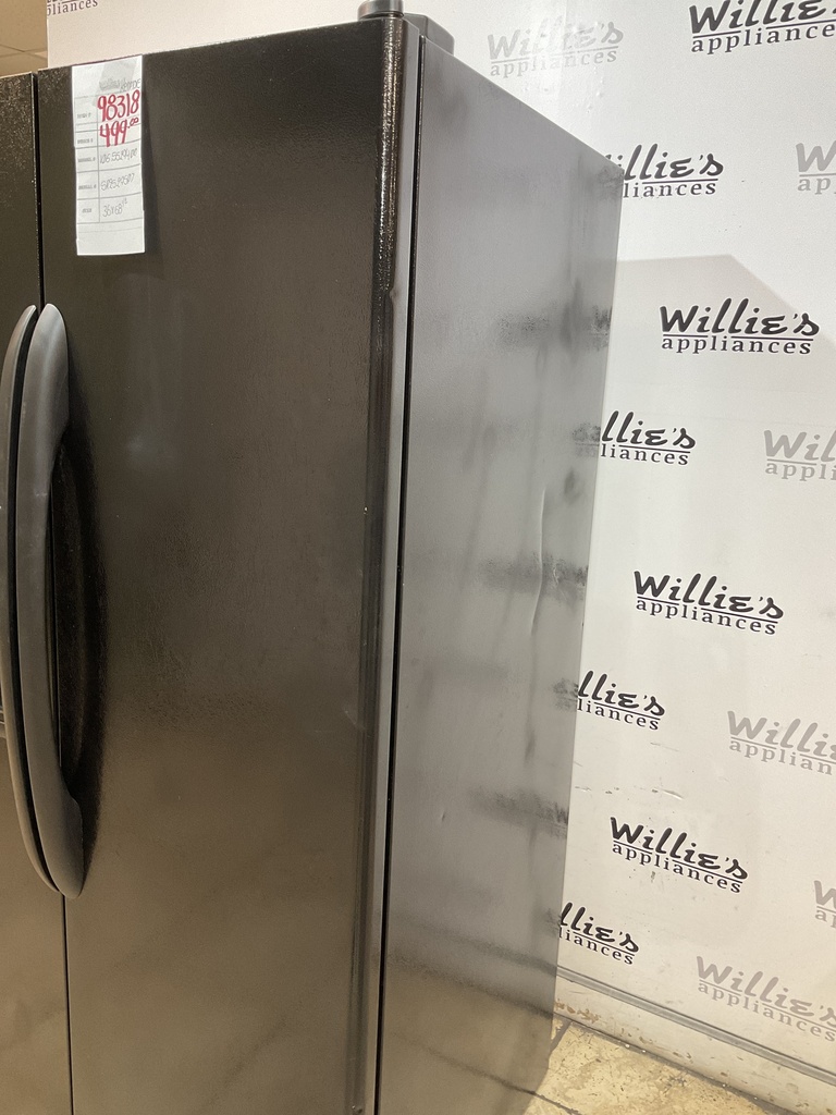 Kenmore Used Refrigerator Side by Side 36x68 1/2” (Black) 