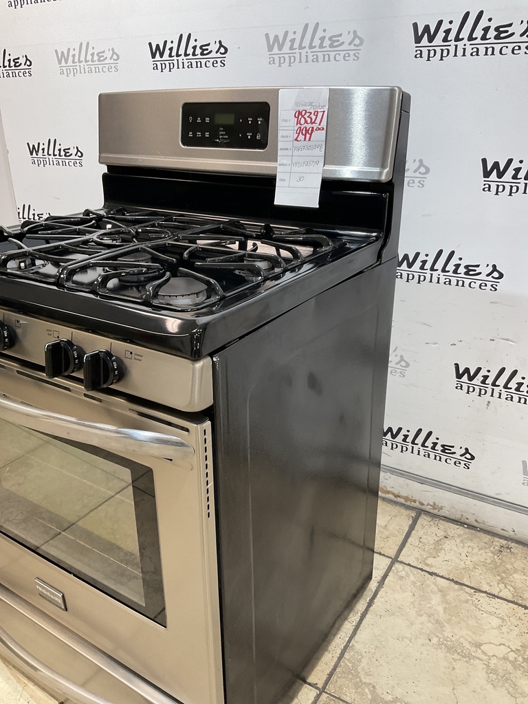 Frigidaire Used Natural Gas Stove 30inches (Stainless Steel) 