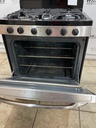 Lg Used Natural Gas Stove Double Oven 30inches (Stainless Steel) 