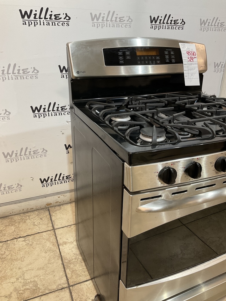 Lg Used Natural Gas Stove Double Oven 30inches (Stainless Steel) 