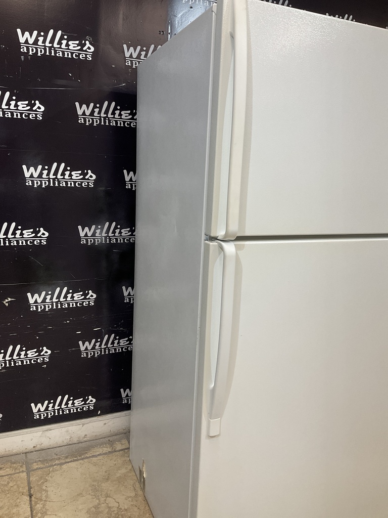 Whirlpool Used Refrigerator Top and Bottom 30x65 1/2” (White)