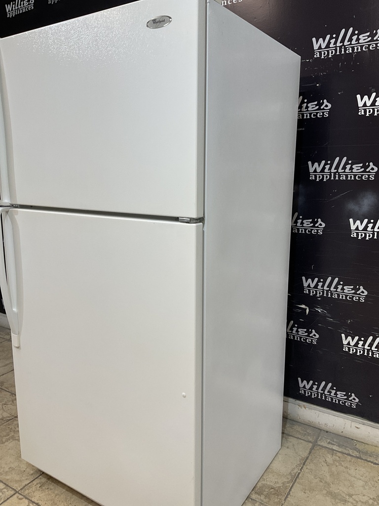 Whirlpool Used Refrigerator Top and Bottom 30x65 1/2” (White)