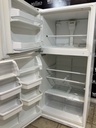 Whirlpool Used Refrigerator Top and Bottom 30x65 1/2” (White) 