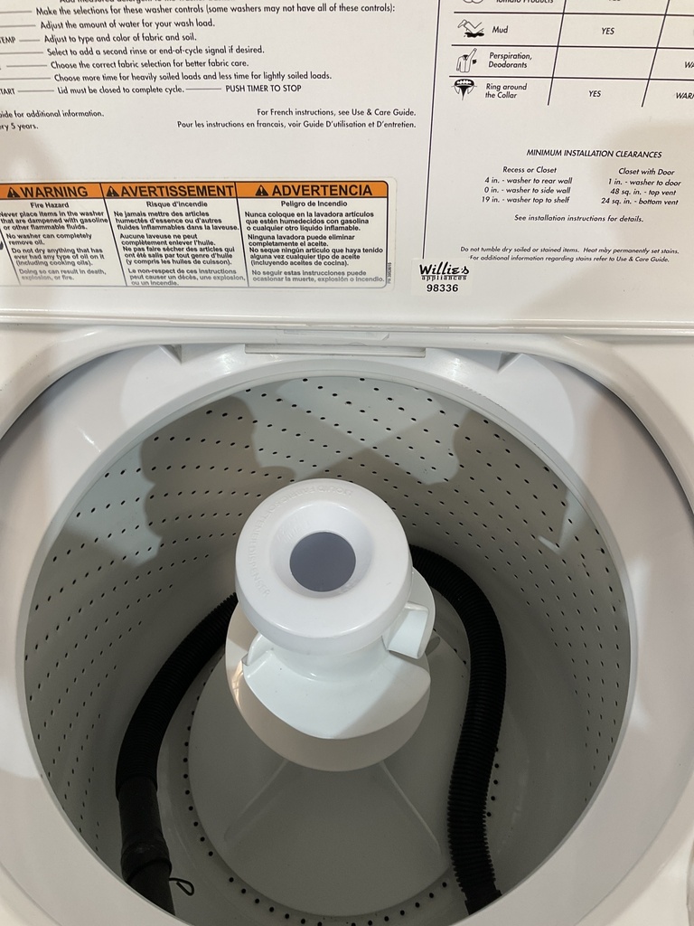 Whirlpool Used Washer Top-load 27inches (White) 