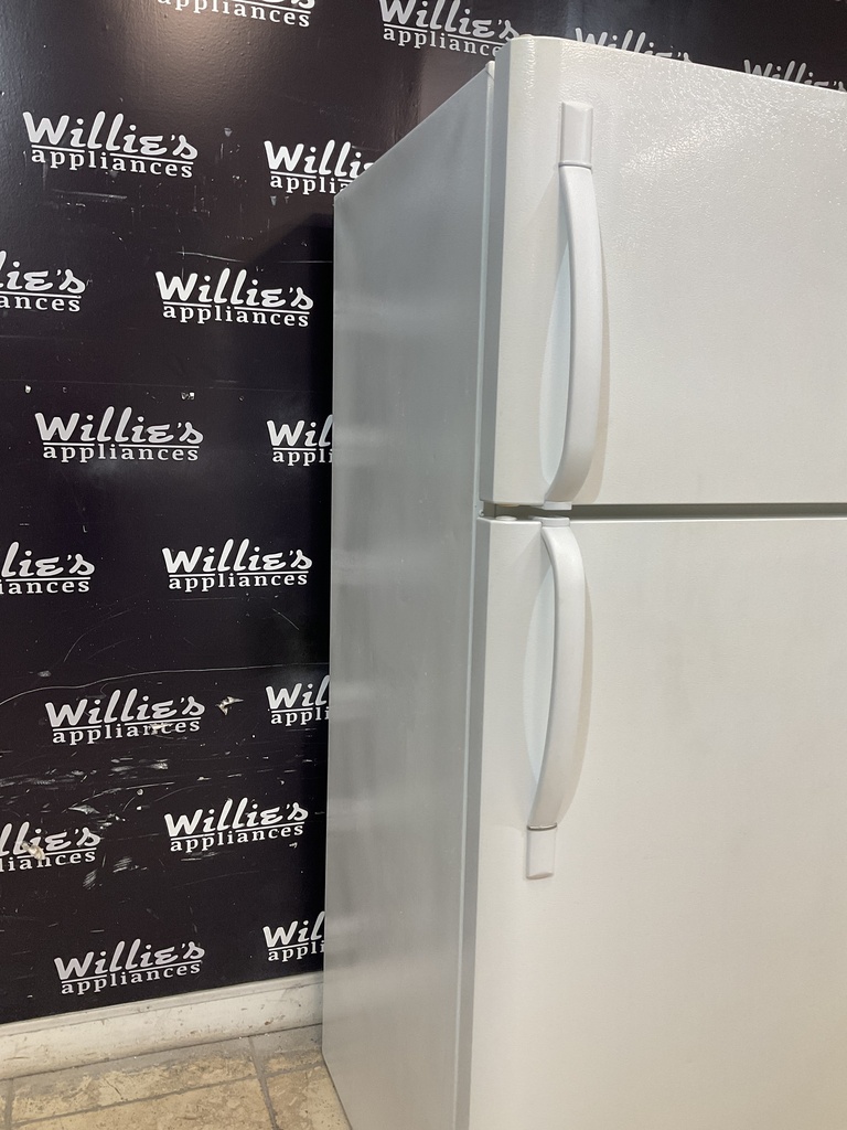 Frigidaire Used Refrigerator Top and Bottom 30x65 1/2” (White) 