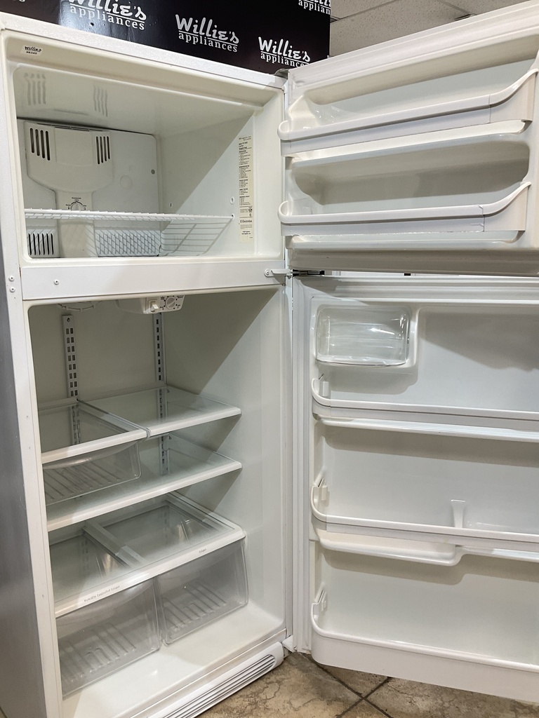 Frigidaire Used Refrigerator Top and Bottom 30x65 1/2” (White) 