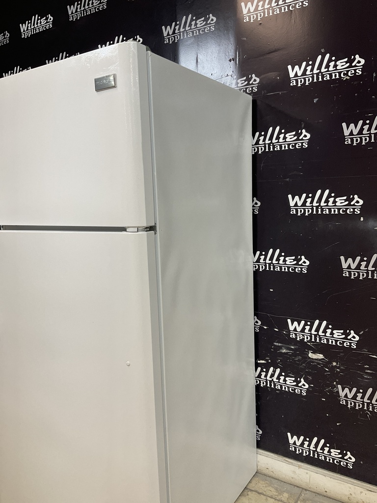 Frigidaire Used Refrigerator Top and Bottom 30x65 1/2” (White) 