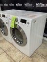 Lg Used Electric Set Washer/Dryer Front-load 220volts (30 AMP) 23 1/2” {3 prong} (White) 