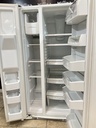Ge Used Refrigerator Side by Side 33x69 1/2” (White) 