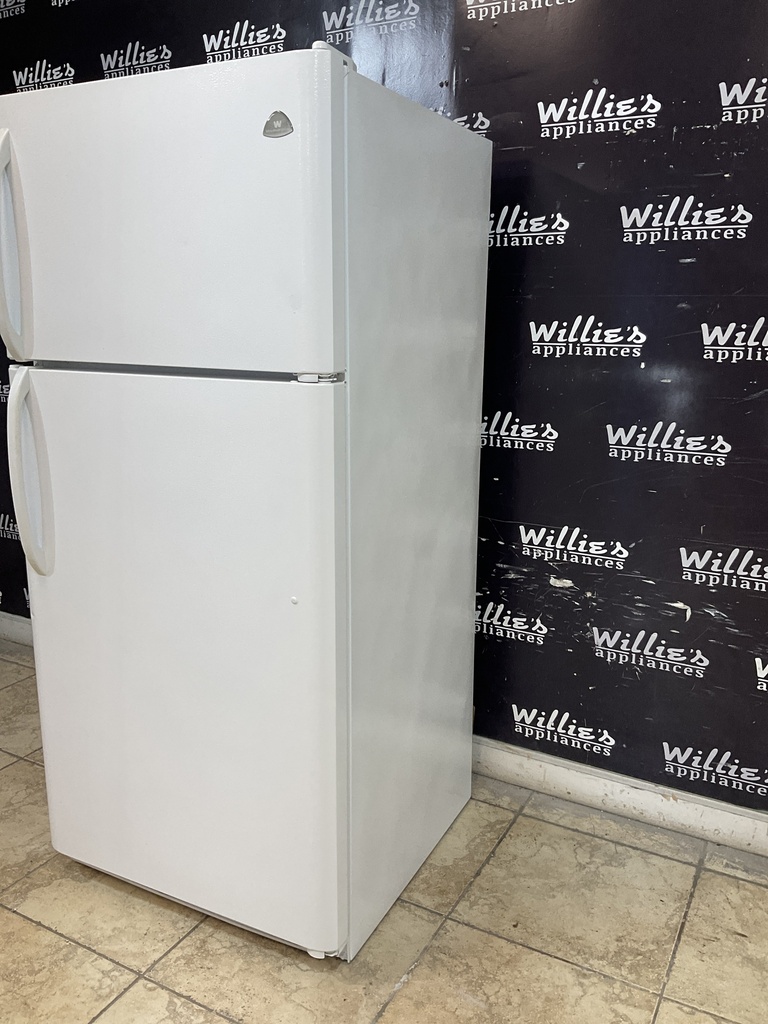 Frigidaire Used Refrigerator Top and Bottom 30x65 1/2” (White) 