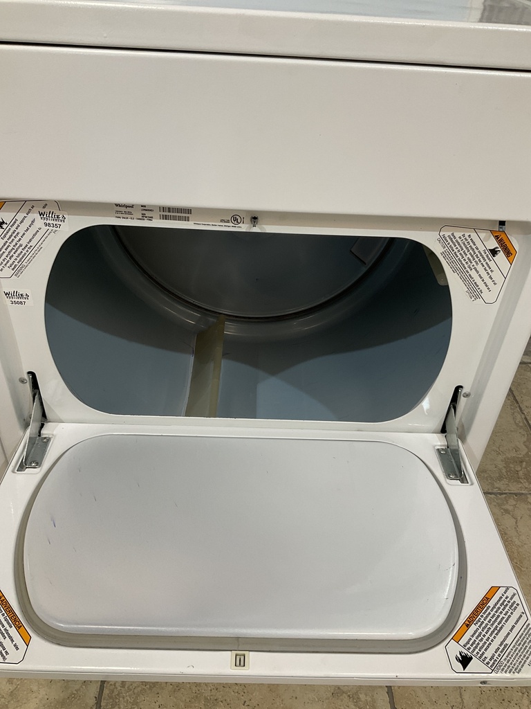 Whirlpool Used Electric Set Washer/Dryer 220volts (30 AMP) 27/29inches {4 prong} (White) 