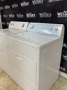 Whirlpool Used Electric Set Washer/Dryer 220volts (30 AMP) 27/29inches {4 prong} (White) 