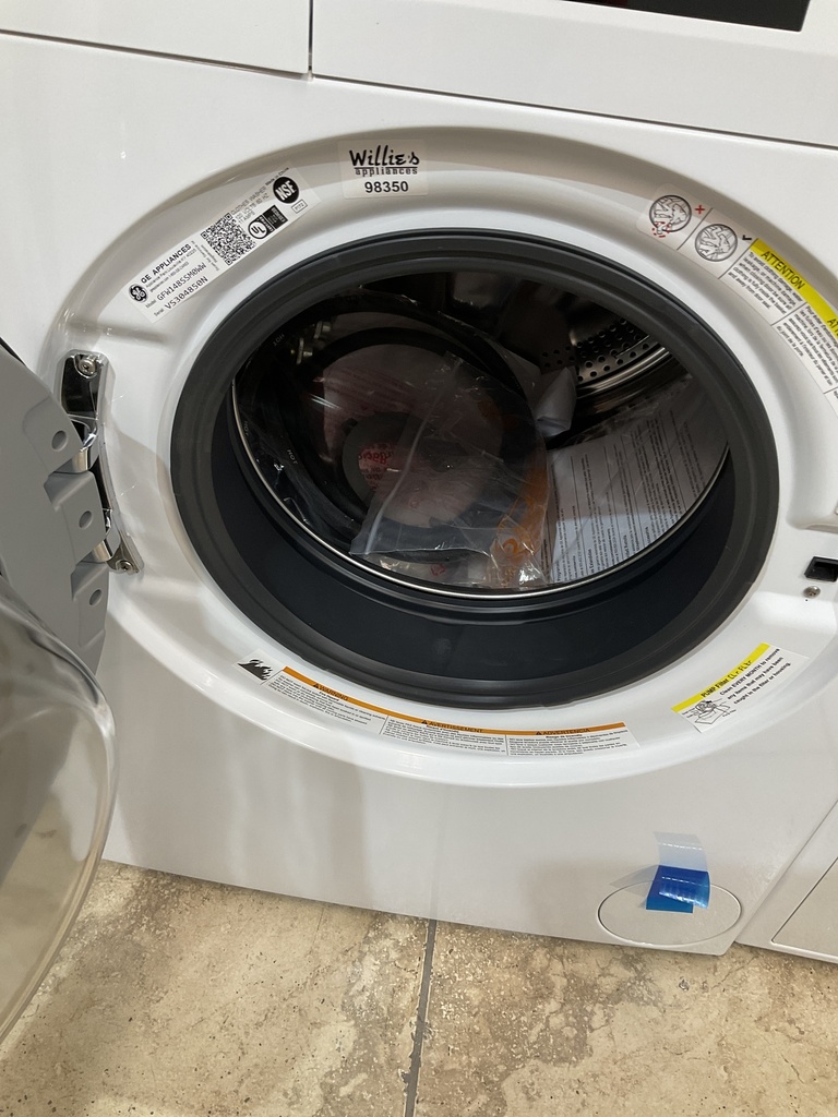 Ge Used Electric Set Washer/Dryer Front-load 23 1/2” {no cord} (White) 