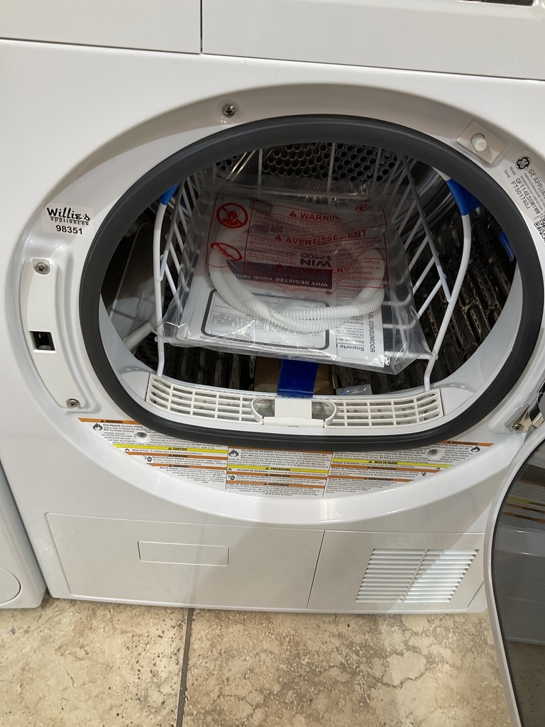 Ge Used Electric Set Washer/Dryer Front-load 23 1/2” {no cord} (White) 
