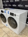 Ge Used Electric Set Washer/Dryer Front-load 23 1/2” {no cord} (White) 