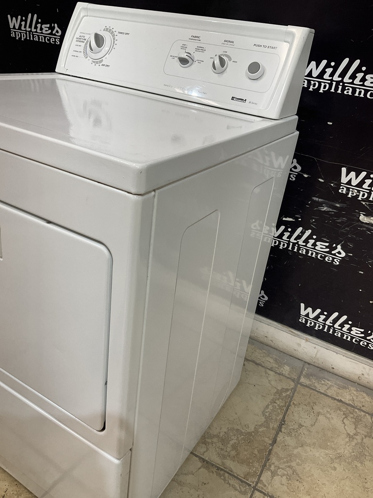 Kenmore Used Electric Dryer 220volts (30 AMP) 27inches {no cord} (White) 