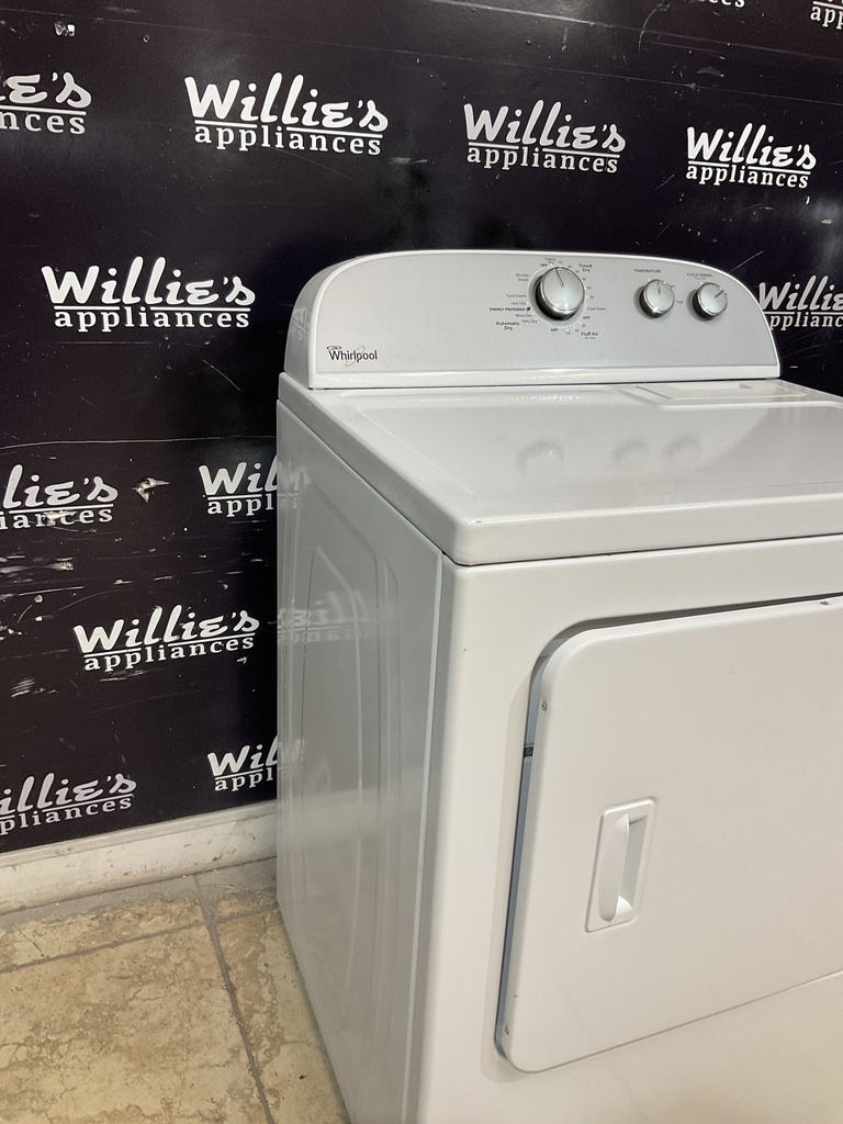 Whirlpool Used Electric Dryer 220volts (30 AMP) 29inches {3 prong} (White)