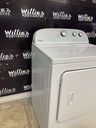 Whirlpool Used Electric Dryer 220volts (30 AMP) 29inches {3 prong} (White)