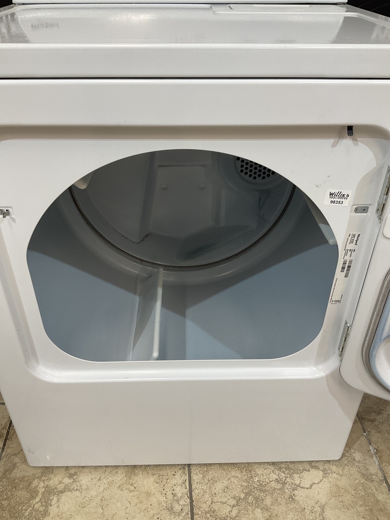 Whirlpool Used Electric Dryer 220volts (30 AMP) 29inches {3 prong} (White)