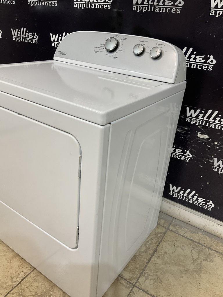 Whirlpool Used Electric Dryer 220volts (30 AMP) 29inches {3 prong} (White)
