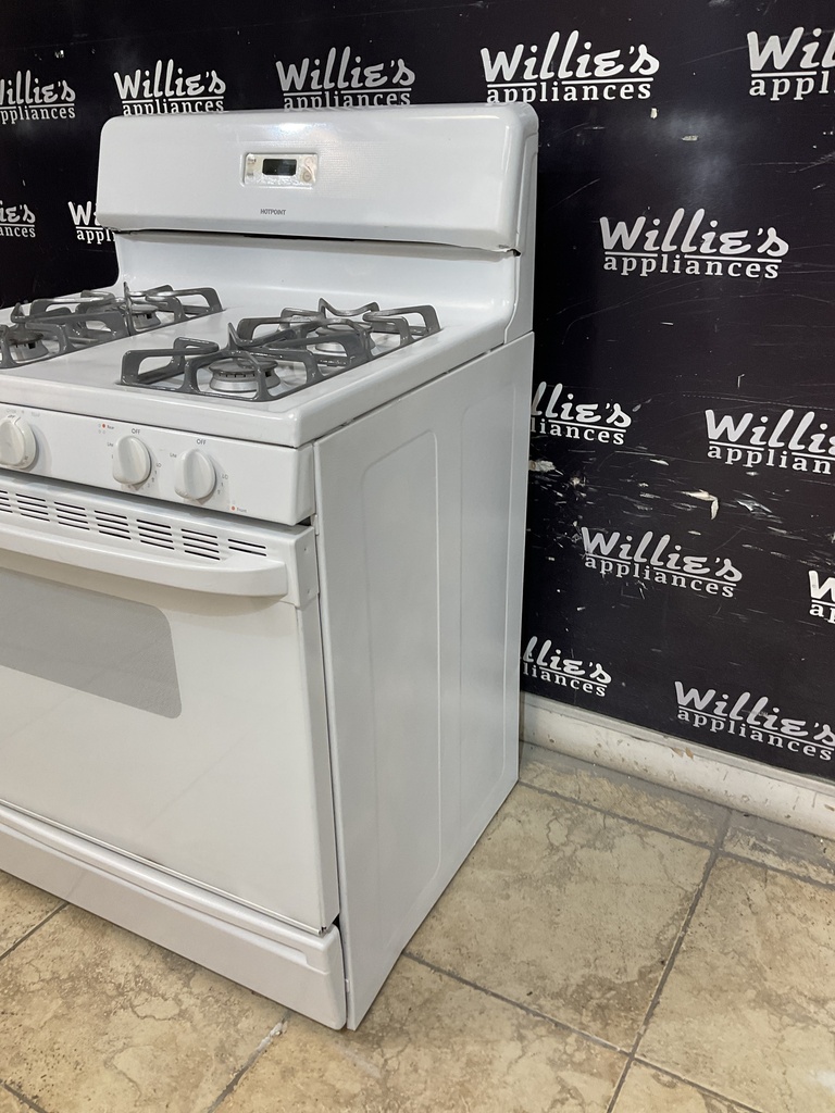Hotpoint Used Natural Gas Stove 30inches (White) 