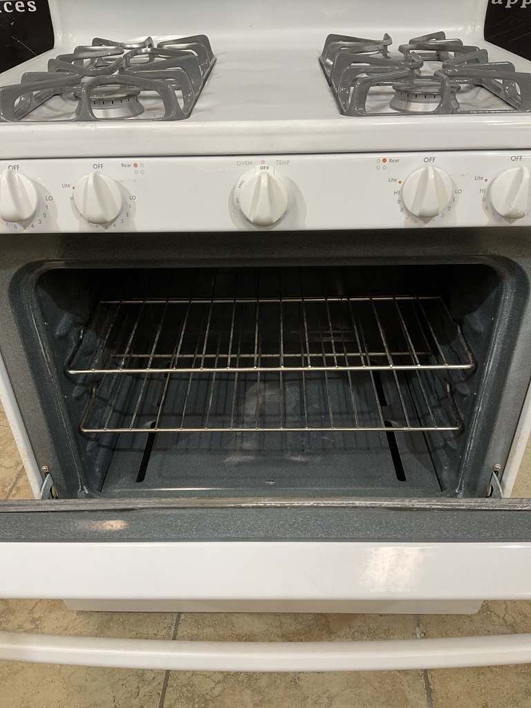 Hotpoint Used Natural Gas Stove 30inches (White) 
