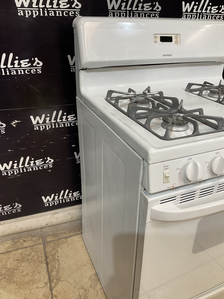 Hotpoint Used Natural Gas Stove 30inches (White) 