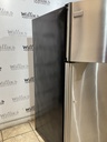 Frigidaire Used Refrigerator Top and Bottom 30x65 1/2” (Stainless Steel)