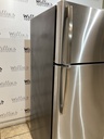 Ge Used Refrigerator Top and Bottom 28x66 1/2” (Stainless Steel) 