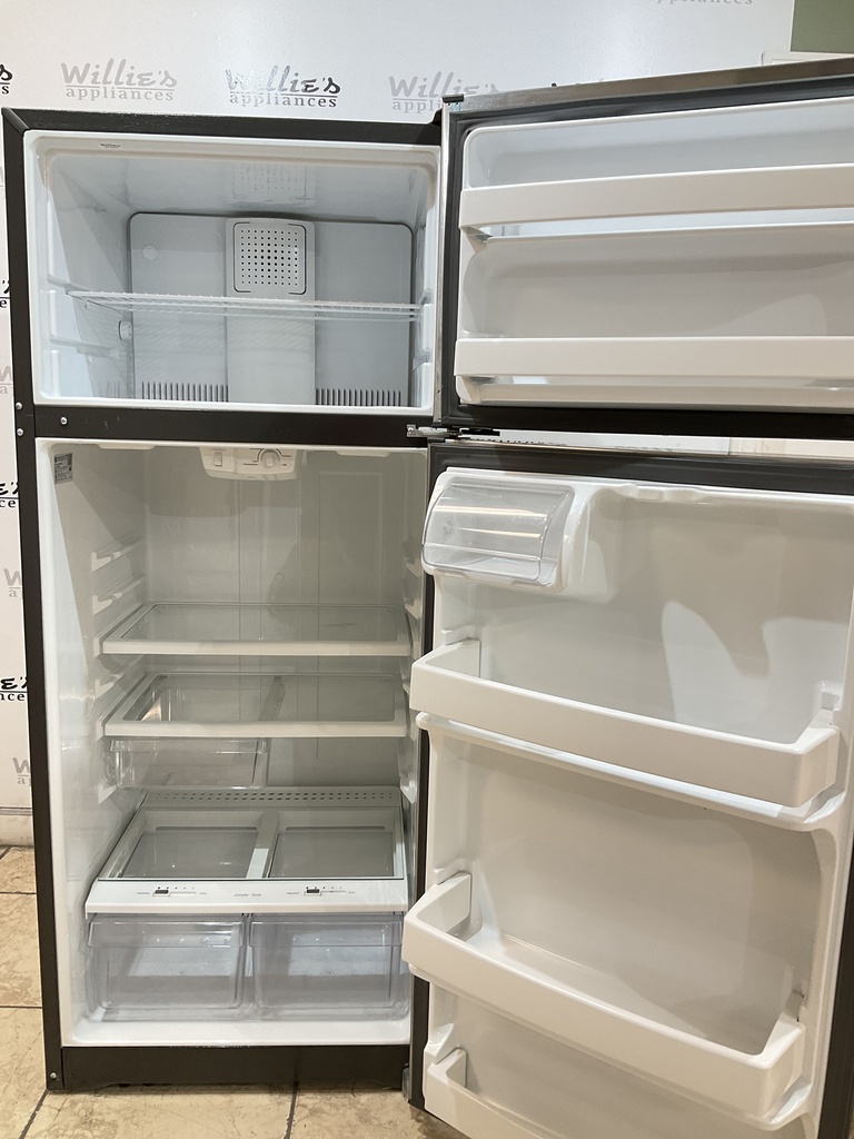 Ge Used Refrigerator Top and Bottom 28x66 1/2” (Stainless Steel) 