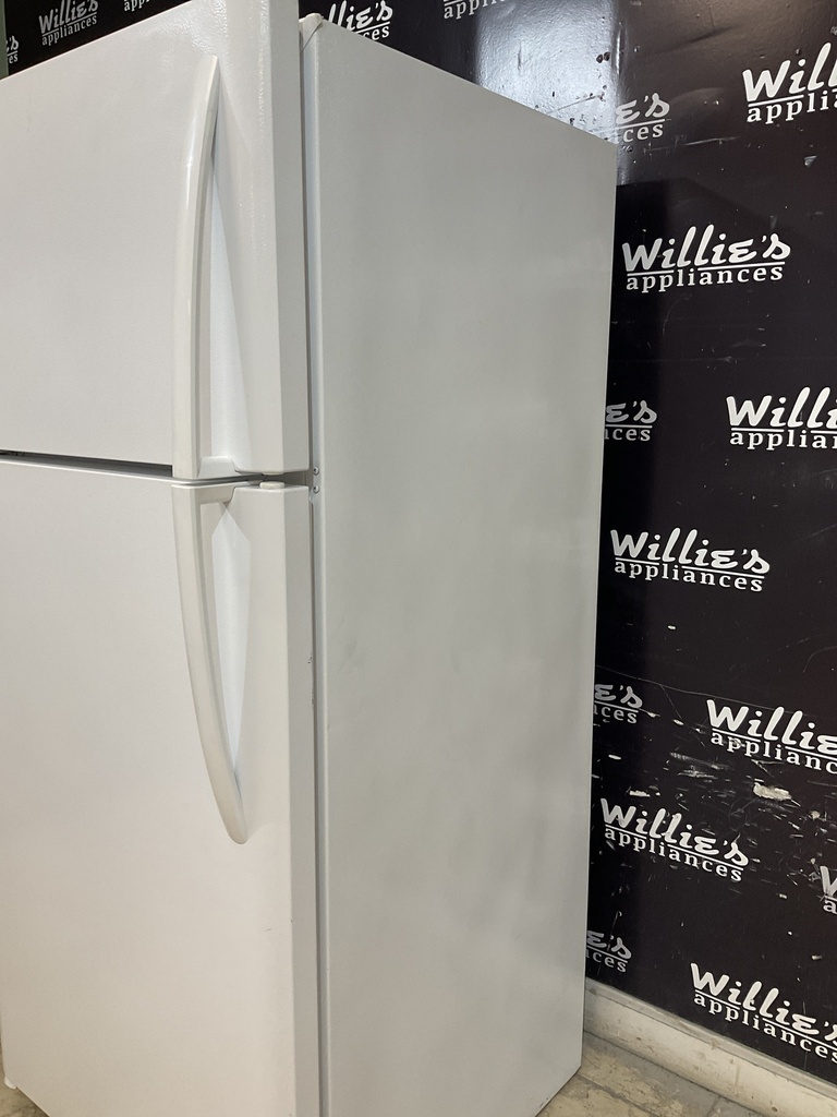 Frigidaire Used Refrigerator Top and Bottom 30x65 1/2” (White) 