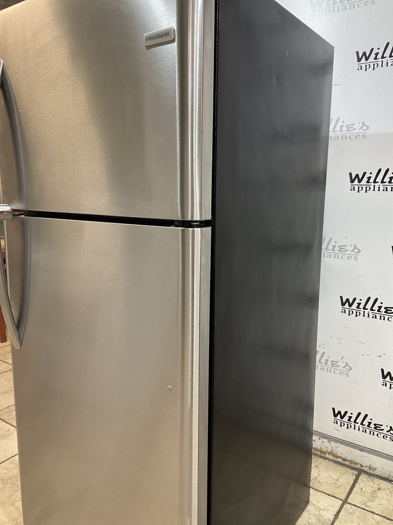 Frigidaire Used Refrigerator Top and Bottom 30x68 1/2” (Stainless Steel)