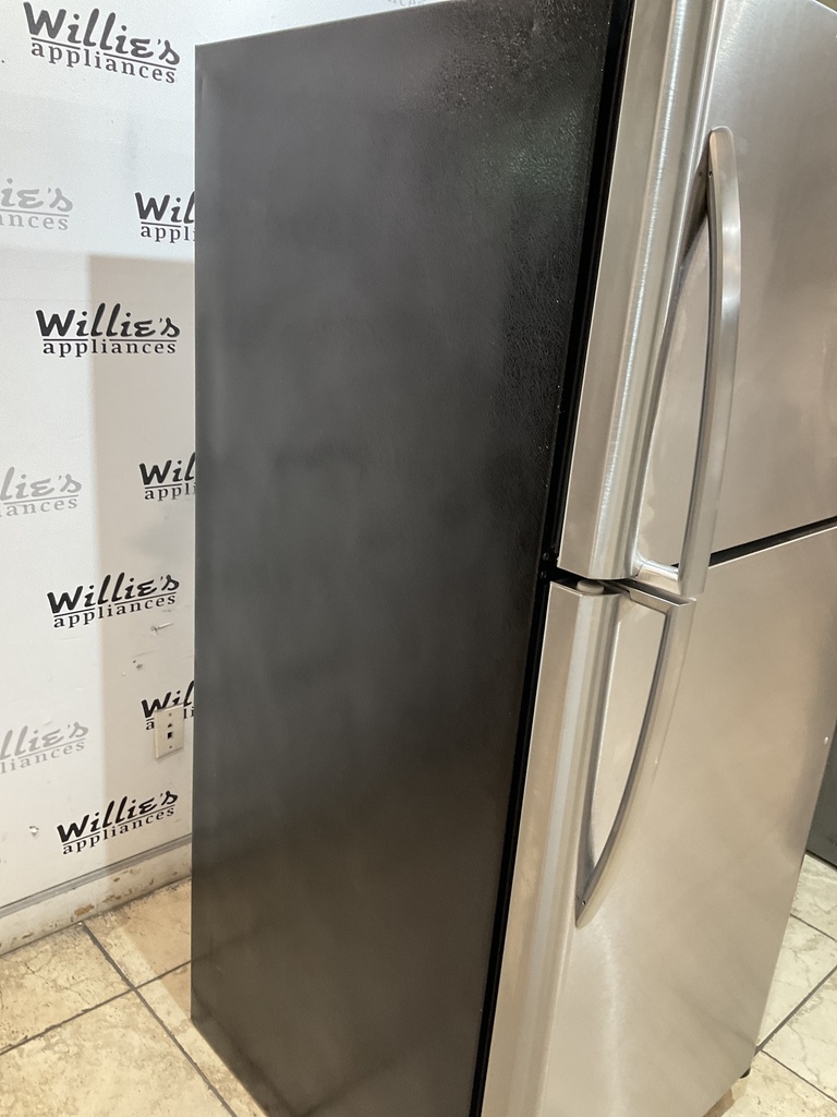 Frigidaire Used Refrigerator Top and Bottom 30x68 1/2” (Stainless Steel)