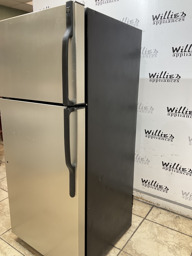 Ge Used Refrigerator Top and Bottom 28x64 1/2” (Stainless Steel)