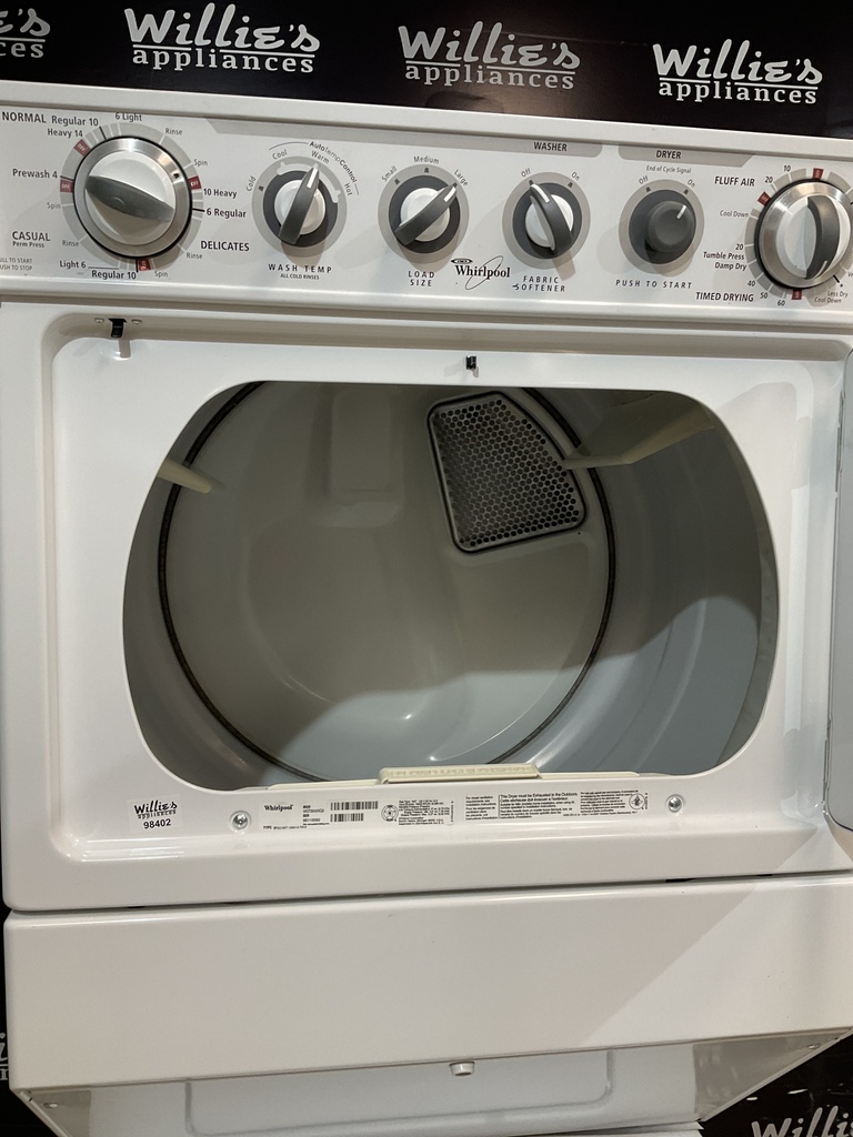 Whirlpool Used Natural Gas Unit Stackable 27x72 1/2” (White) 