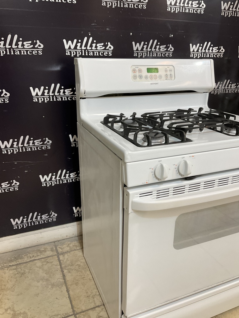 Hotpoint Used Natural Gas Stove 30inches (White) 