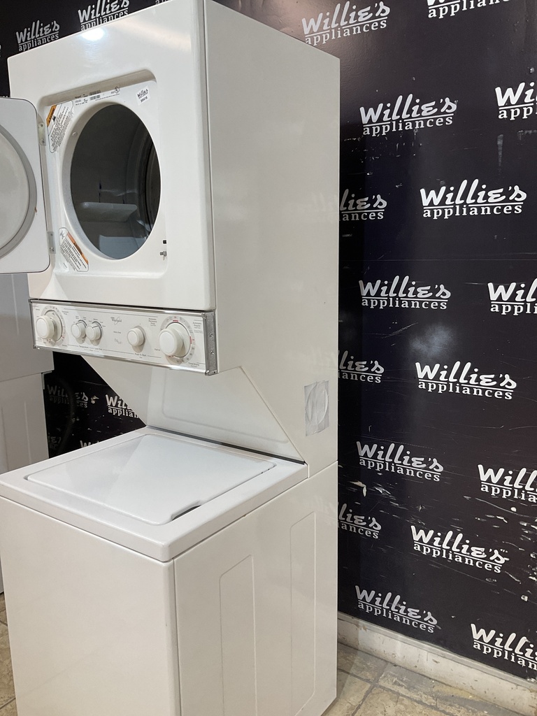 Whirlpool Used Electric Unit Stackable 220volts (30 AMP) 24x71 1/2” {3 prong} (White) 