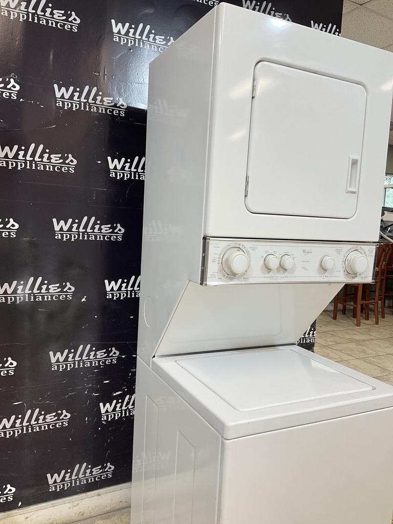 Whirlpool Used Electric Unit Stackable 220volts (30 AMP) 24x71 1/2” {3 prong} (White) 