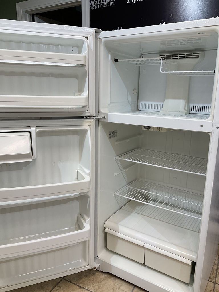 Hotpoint Used Refrigerator Top and Bottom 28x59 1/2” (White) 