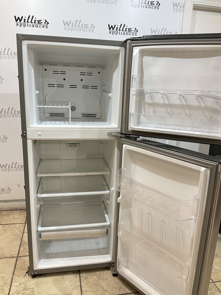 Whirlpool Used Refrigerator Top and Bottom 24x61 1/2” (Stainless Steel) 