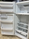 Ge Used Refrigerator Top and Bottom 28x67 (White) 