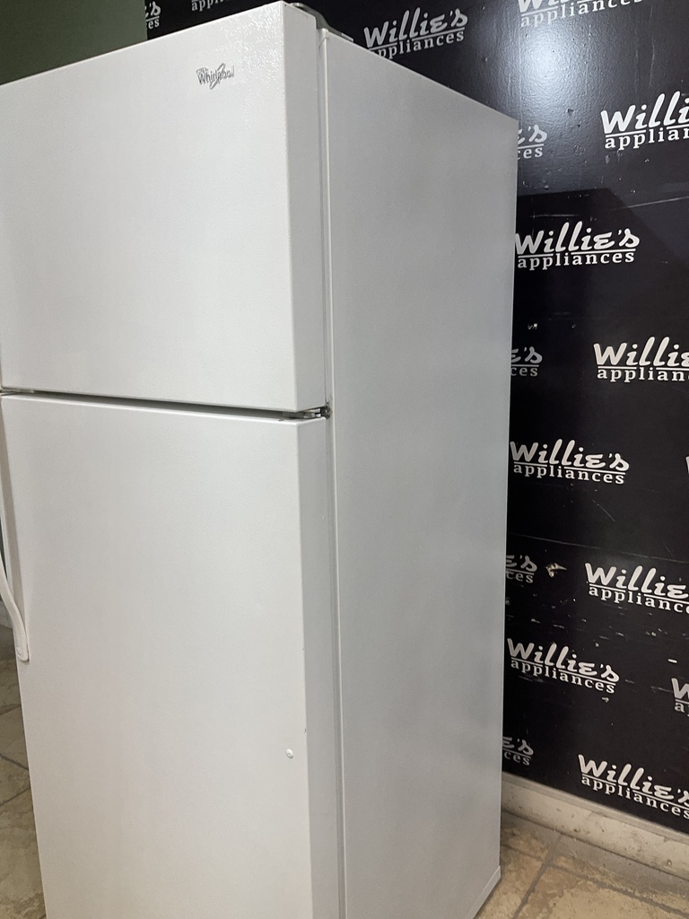 Whirlpool Used Refrigerator Top and Bottom 28x67 1/2” (White) 