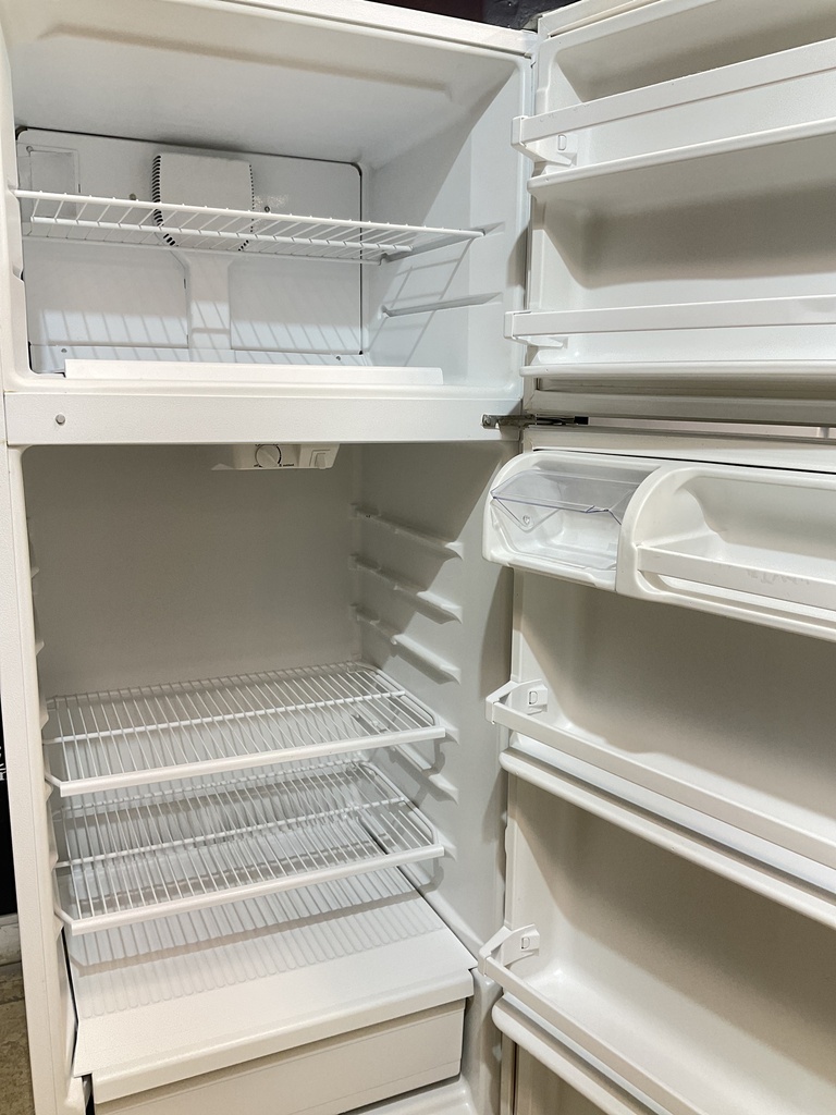 Whirlpool Used Refrigerator Top and Bottom 28x67 1/2” (White) 