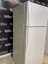 Whirlpool Used Refrigerator Top and Bottom 28x67 1/2” (White) 