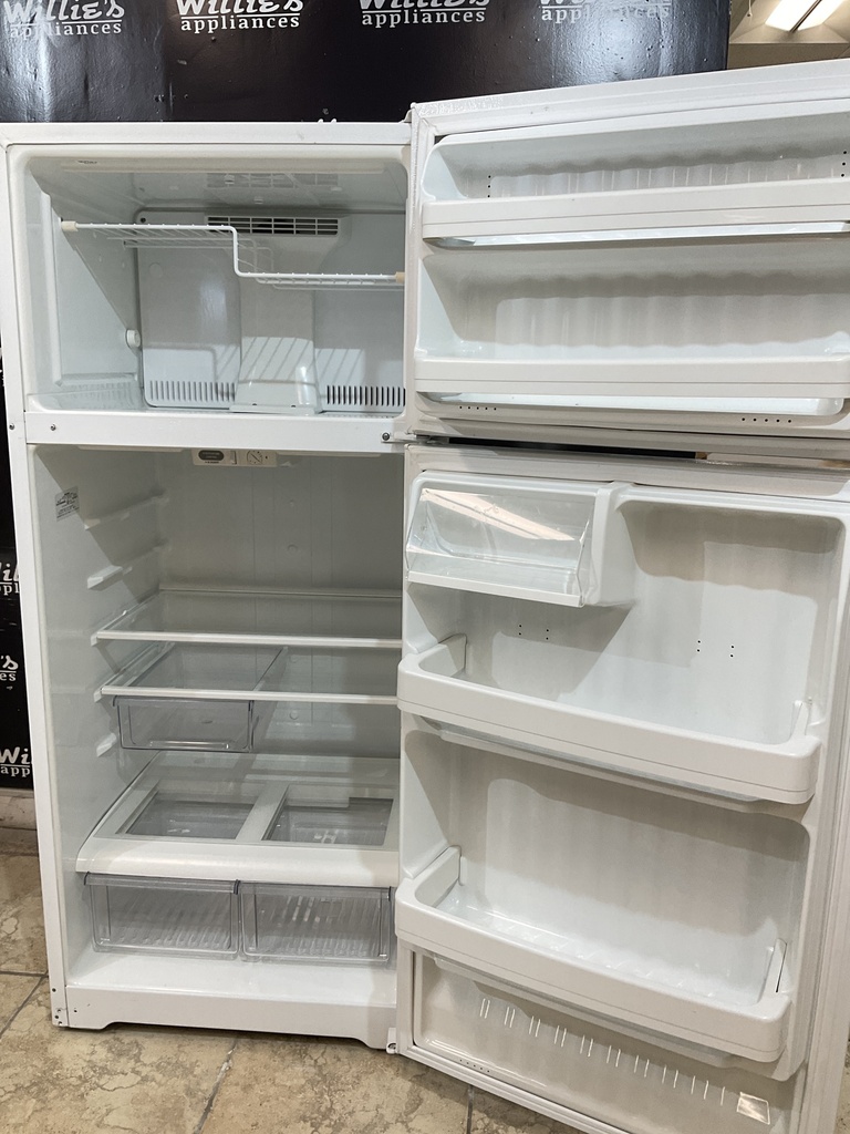 Hotpoint Used Refrigerator Top and Bottom 28x64 1/2” (White) 