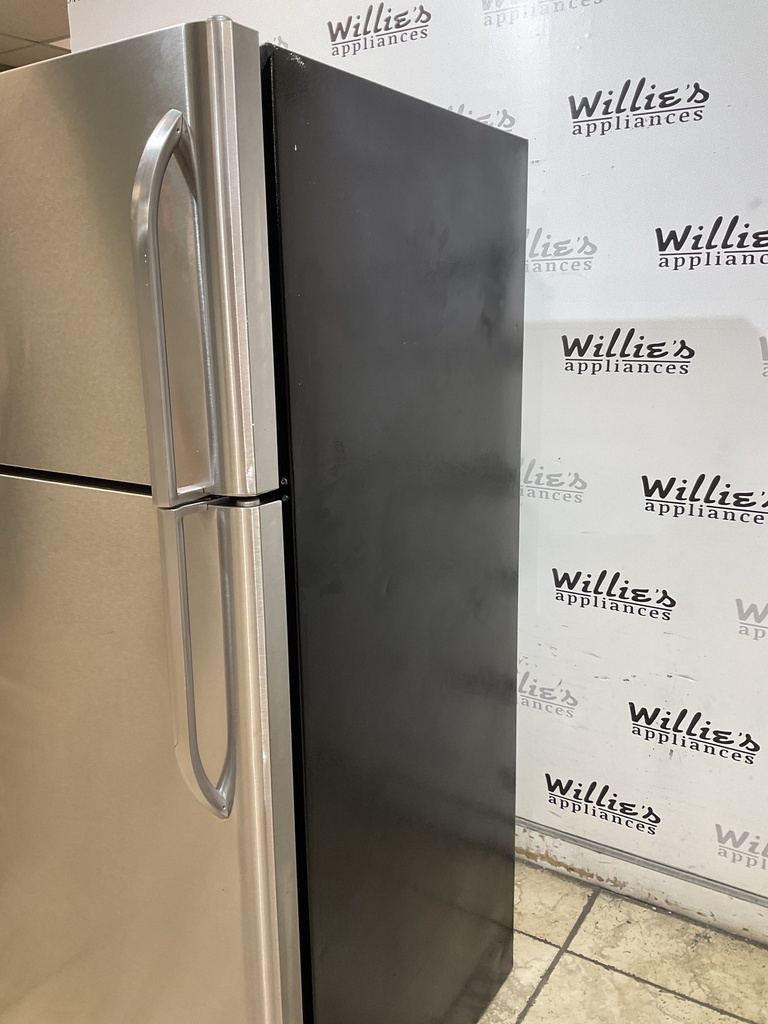 Frigidaire Used Refrigerator Top and Bottom 30x65 1/2” (Stainless Steel)