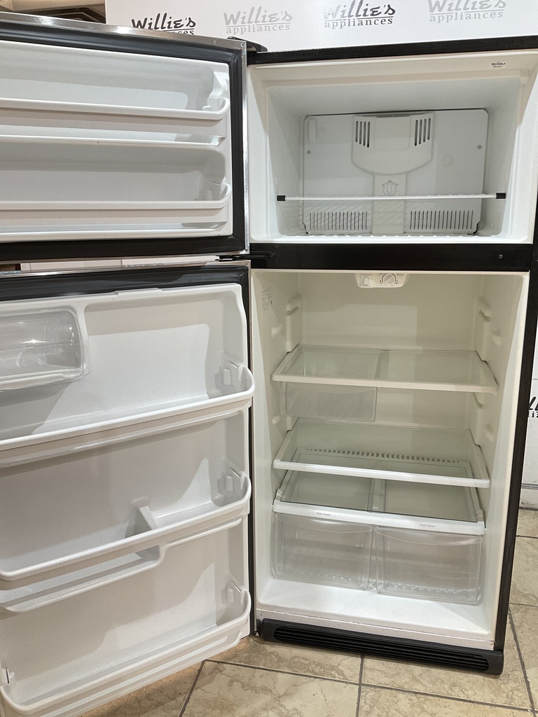 Frigidaire Used Refrigerator Top and Bottom 30x65 1/2” (Stainless Steel)