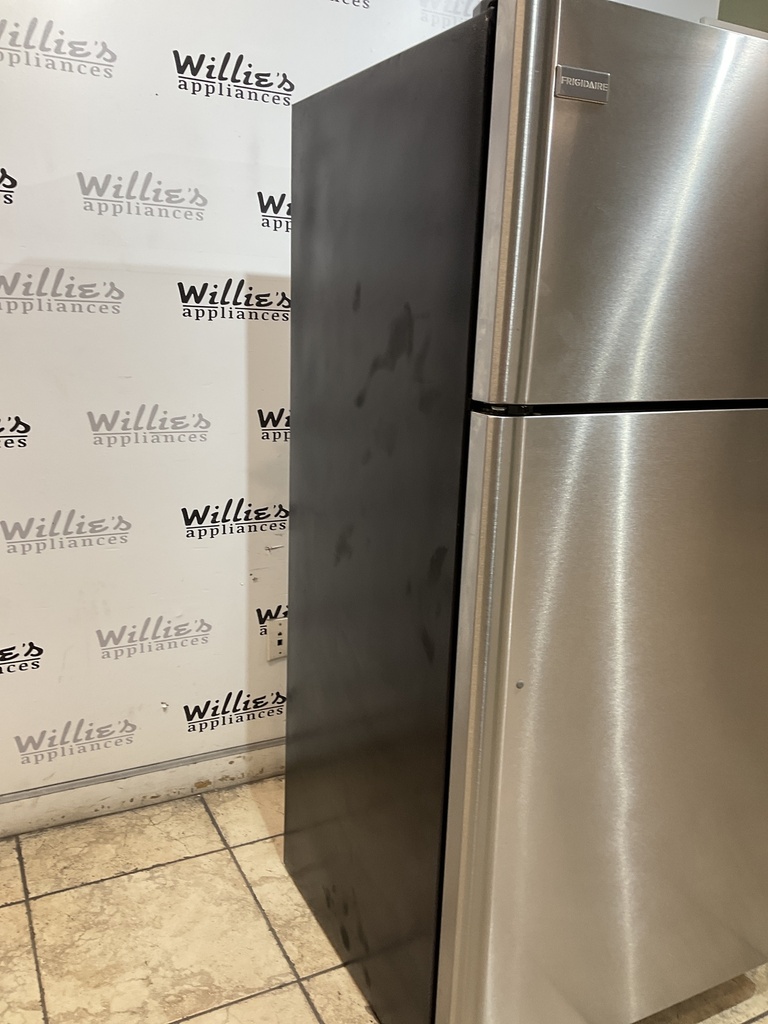 Frigidaire Used Refrigerator Top and Bottom 30x65 1/2” (Stainless Steel)